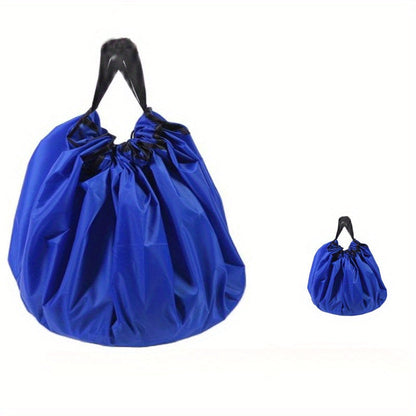 Portable Organizer for Toys and Party Supplies - Round Bag with Drawstring Closure Made of Reusable Oxford Cloth