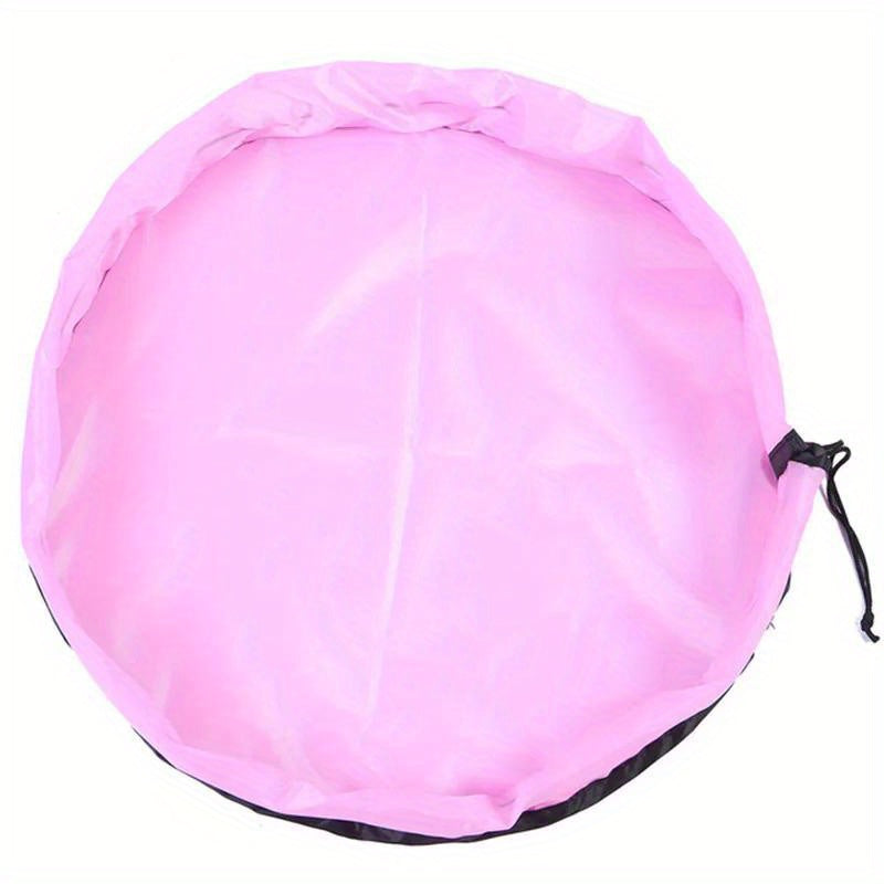 Portable Organizer for Toys and Party Supplies - Round Bag with Drawstring Closure Made of Reusable Oxford Cloth