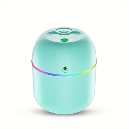 Compact USB-powered AromaRelax Humidifier with LED Lights - Ideal for any room or car. Multi-room compatible, easy to use, and doubles as an aroma diffuser.