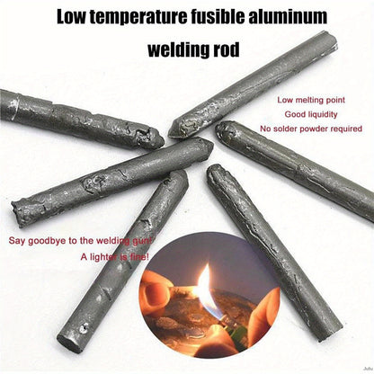 Low-temperature welding rods for household lighters, repair welding of various materials.