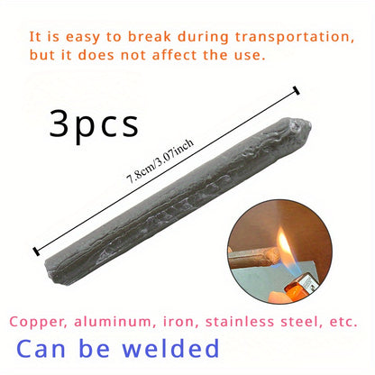 Low-temperature welding rods for household lighters, repair welding of various materials.