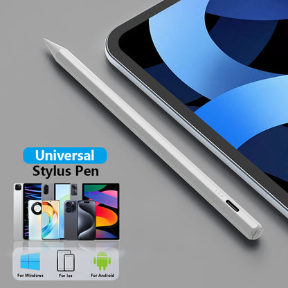 The GICOOK Stylus Pen is rechargeable and compatible with iPads, tablets, and phones for Android, iOS, and Windows. It is ideal for writing and drawing with capacitive touch and comes in