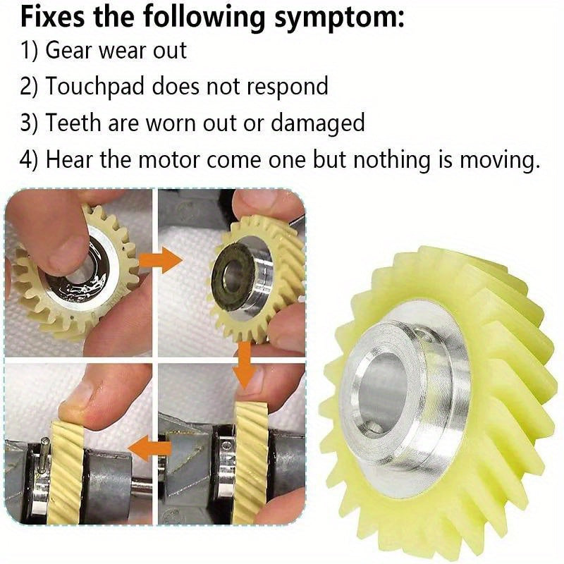 Two premium worm gear replacement parts for KitchenAid blenders, made with durable plastic and metal construction for long-lasting performance. Compatible with models 4169830, AP4295669, and 4162897, these parts are easy to install and provide smooth