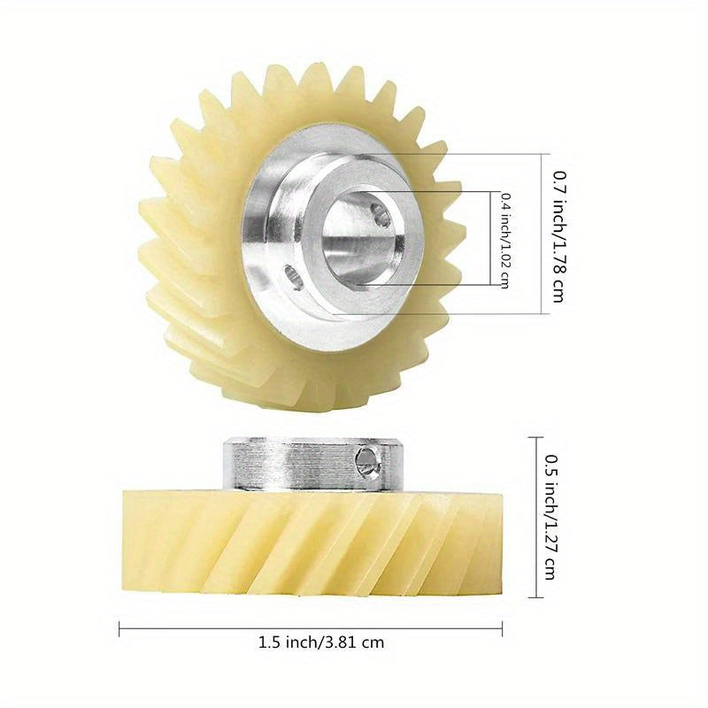 Two premium worm gear replacement parts for KitchenAid blenders, made with durable plastic and metal construction for long-lasting performance. Compatible with models 4169830, AP4295669, and 4162897, these parts are easy to install and provide smooth