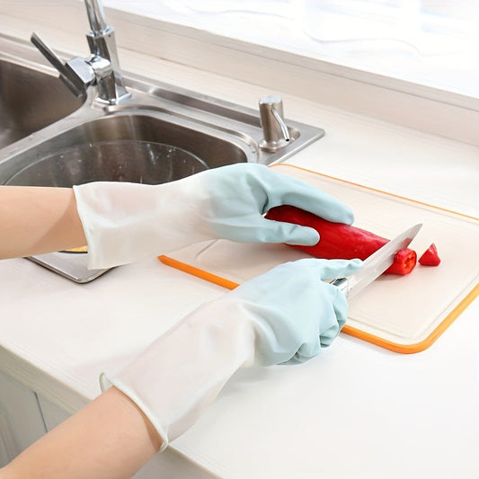 Versatile Household Cleaning Gloves for Kitchen - Durable, Waterproof, and Reusable Dishwashing Gloves with Non-Slip Grip. Perfect for Laundry and Housework. Essential Cleaning Tool for Living Room and Kitchen. No Electricity or Batteries Required.