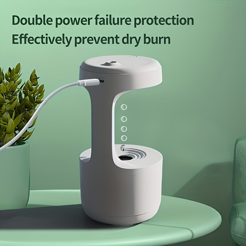 Enhance your home's air quality and mood with the Anti-Gravity Humidifier featuring a clock, night light, and ornament.