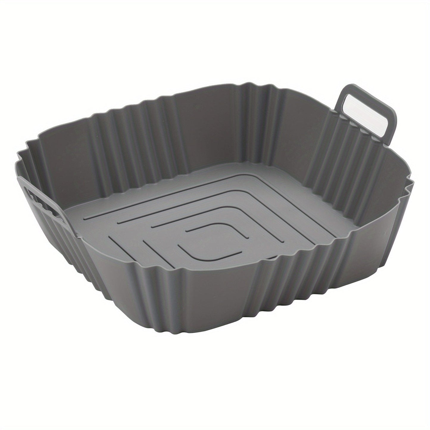 Silicone Air Fryer Liner - Non-Stick Baking Pan for Pizza & Fried Chicken, Reusable Fryer Liner