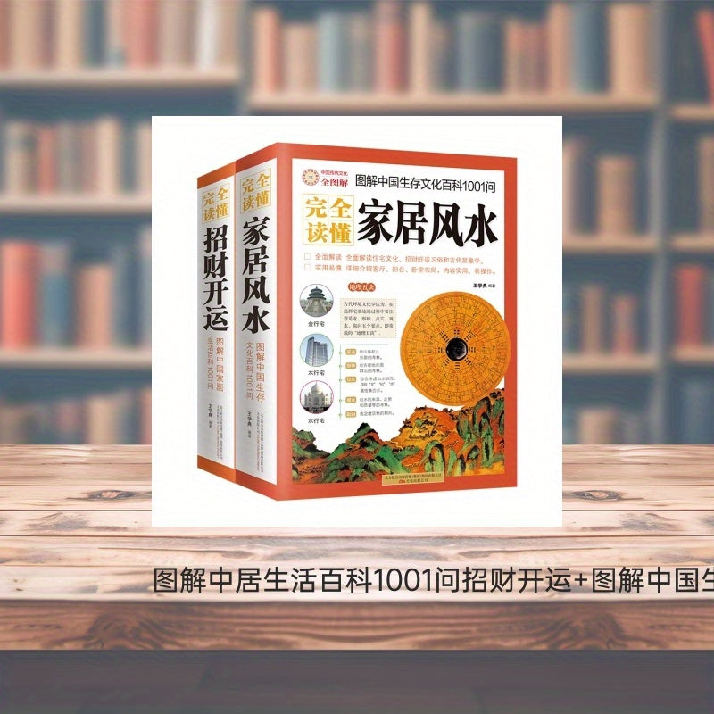 Feng Shui and Chinese survival culture encyclopedia set on attracting wealth and good fortune, with answers to 1001 home living questions. Published by Wan Juan Publishing Company for ages