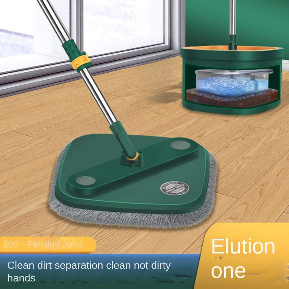 Essential back to school cleaning supplies - Versatile Spin Mop and Bucket Set with 2 Microfiber Pads for Hands-Free Washing. Dual-use for Dry & Wet Cleaning, perfect for Home, Kitchen, and Bathroom Floors. A must-have mop and bucket for floor cleaning.