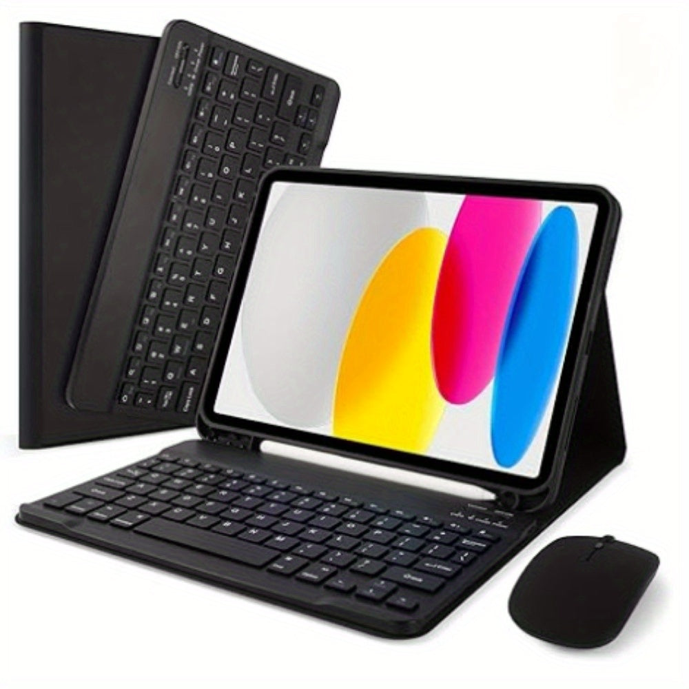 Wireless iPad Pro 32.77cm & Air M2 13inch Case with Pencil Slot, Keyboard, Type-C Charging. Charger not included.