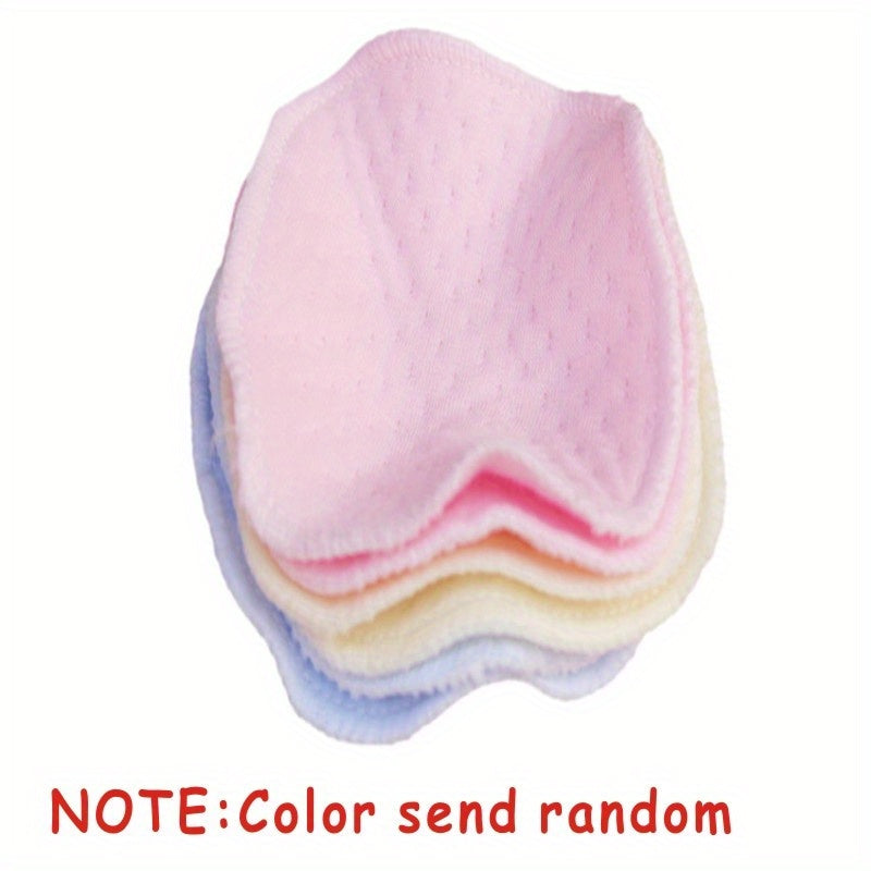 6 reusable nursing pads with hypoallergenic material, leak-proof design, and pastel colors with zipper closure