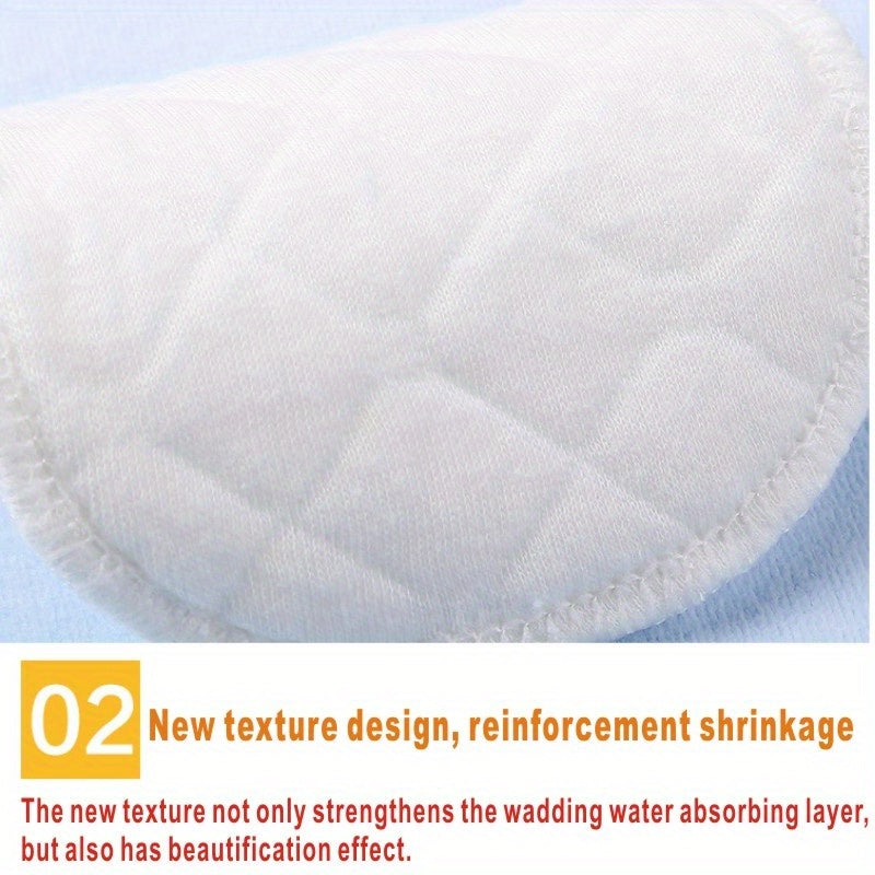 6 reusable nursing pads with hypoallergenic material, leak-proof design, and pastel colors with zipper closure