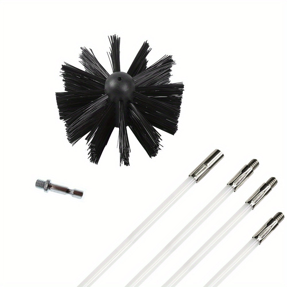 Brushes for cleaning fireplaces, chimneys, dryer exhausts, and flexible rod sets.