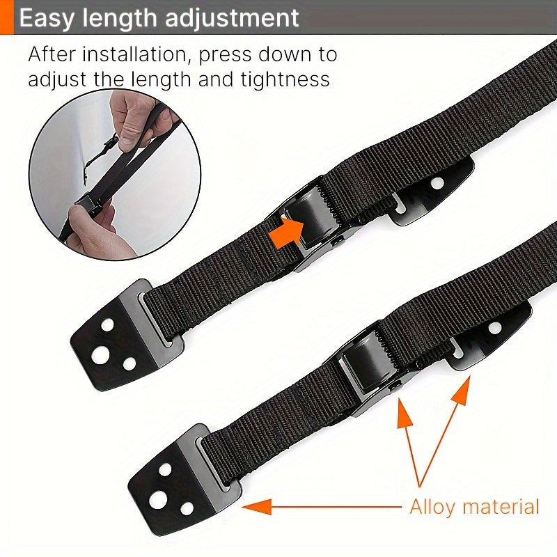 Ensure the safety of your home with our Heavy-Duty Anti-Tip TV & Furniture Safety Strap Kit. This 1 Set includes an adjustable secure wall anchor for flat screens and cabinets, made of BPA-Free plastic. Child and pet-proof your home with this kit