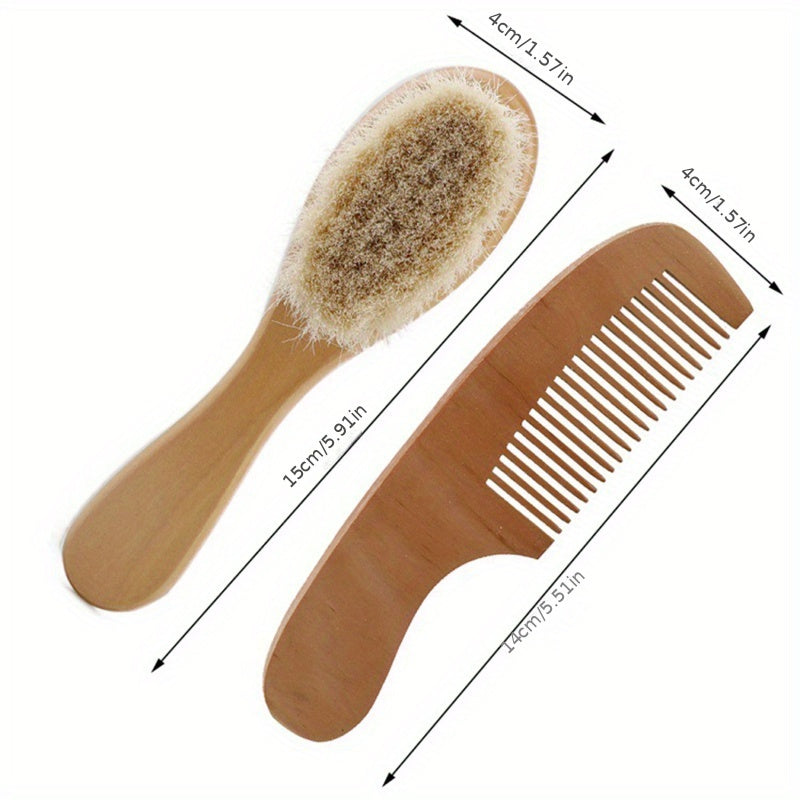 Sleek Wooden Hair Comb with Soft Bristles for Gentle Detangling, Relaxing Head Massage, and Invigorating Scalp Stimulation - Convenient, Stylish, and Comfortable Design for Effortless Hair Care