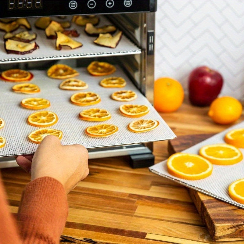 Silicone Drying Mats for Fruits & Vegetables - Set of 5, Non-Stick, Heat Resistant Dehydration Pads for Safe Food Preparation in the Kitchen