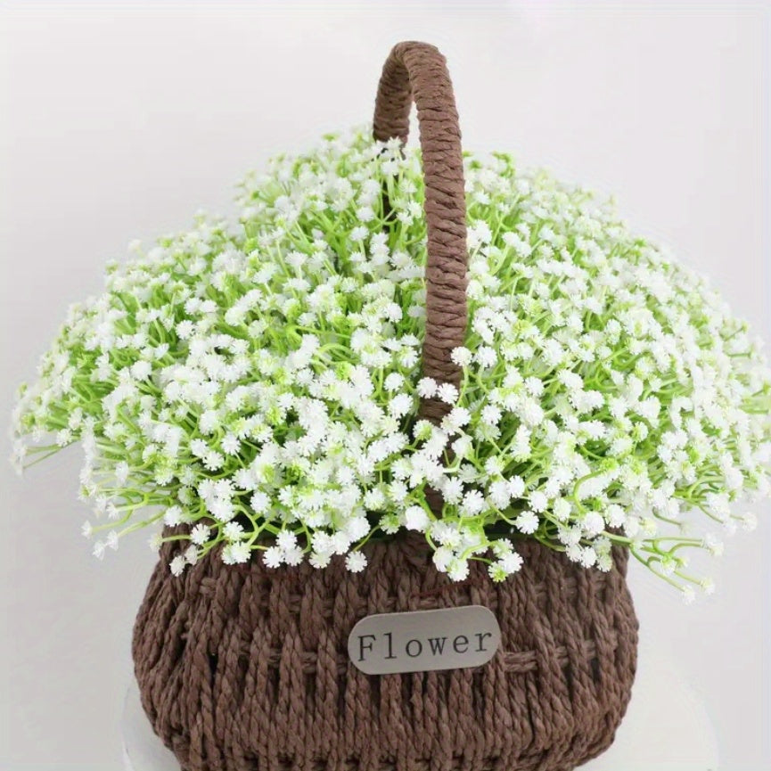 30 Artificial Baby's Breath Flowers for various occasions such as Thanksgiving, weddings, birthdays, and office and holiday décor.