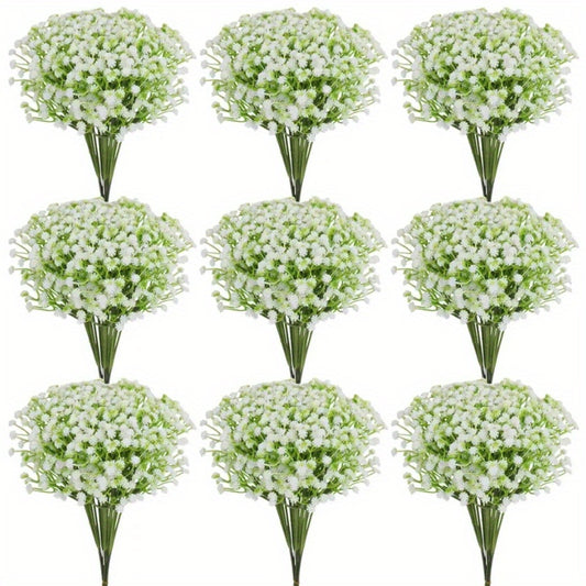 30 Artificial Baby's Breath Flowers for various occasions such as Thanksgiving, weddings, birthdays, and office and holiday décor.