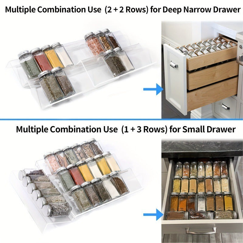 The kitchen now has an open-type adjustable stacking staircase rack.