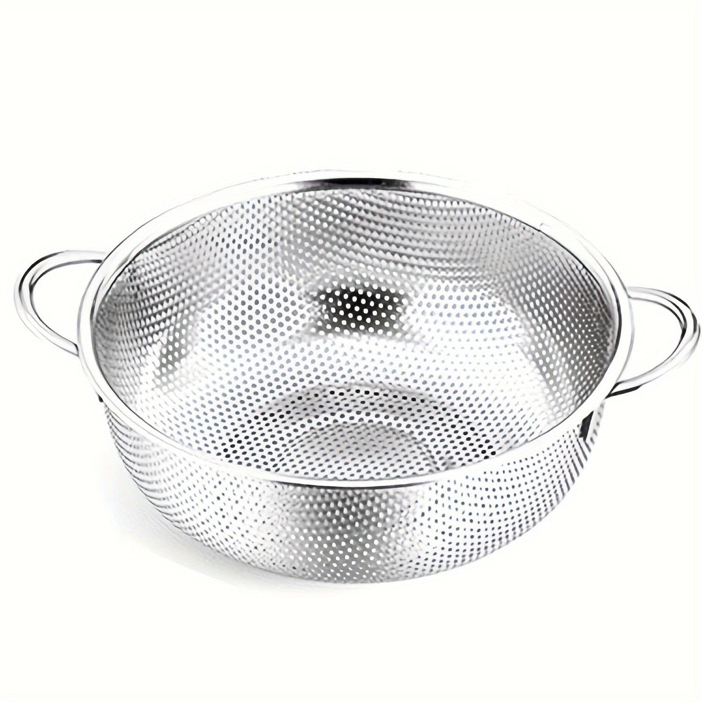 Convenient, Stainless Steel Kitchen Strainer with Fine Mesh - Dishwasher Safe, Ideal for Fruits & Vegetables, Must-Have Cooking Tool