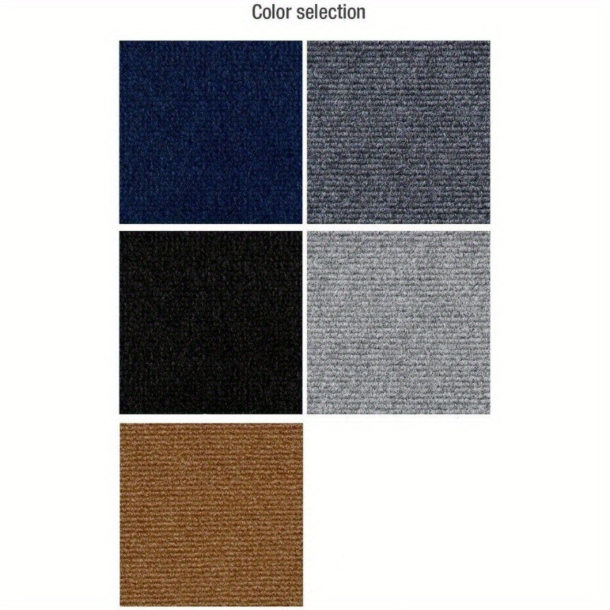 One-piece Self-Adhesive Interlocking Carpet Tiles - Ideal for Bedroom, Living Room, Kitchen, Bathroom, Laundry Room, Entryway. Non-Slip, Easy to Install, Durable PC/PS Material, 30.48cm x 30.48cm Square Floor Mats for Home and Office Use.