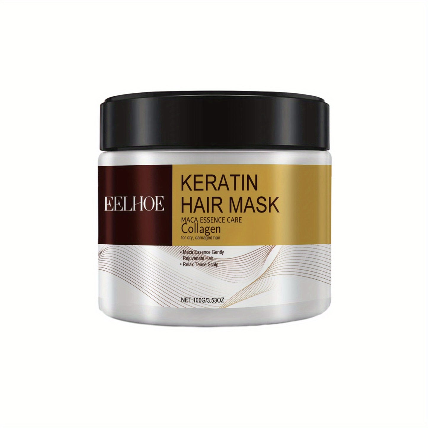 Keratin Hair Mask for Normal Hair: Hydrates & Nourishes for Soft Silky Hair