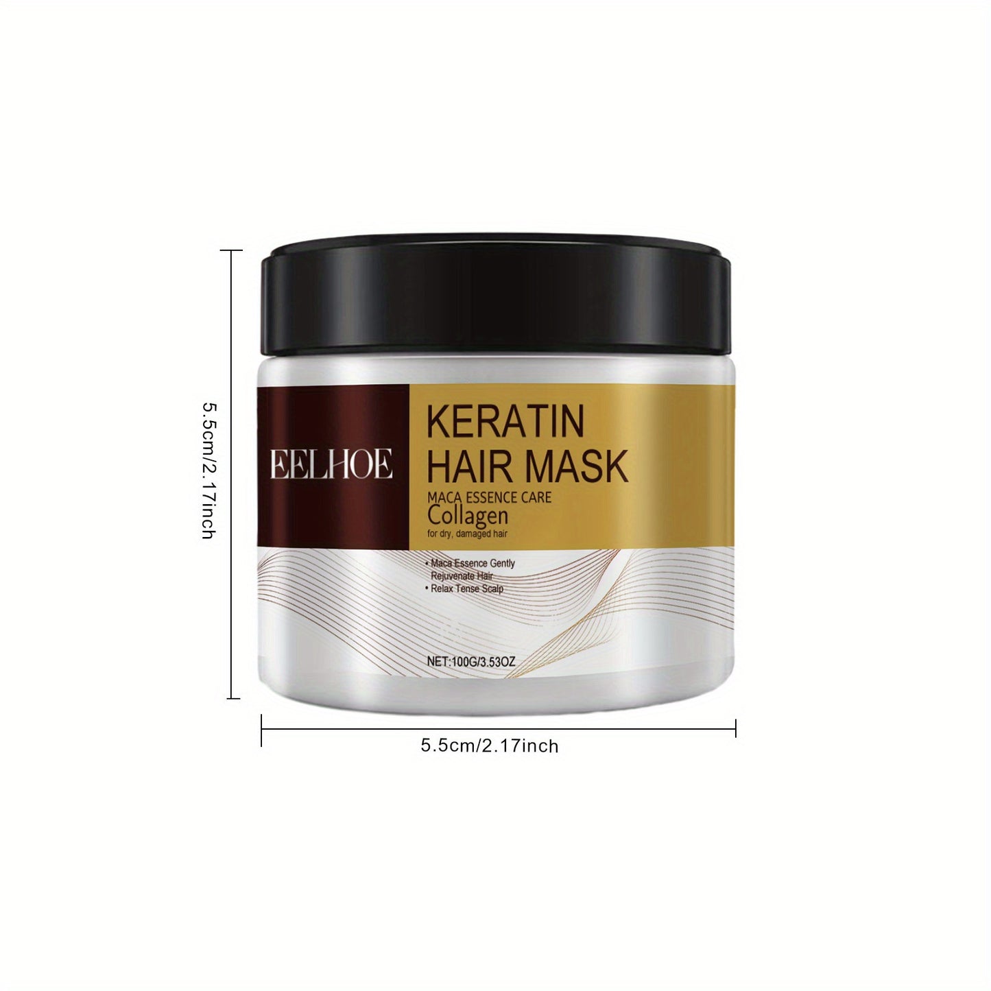 Keratin Hair Mask for Normal Hair: Hydrates & Nourishes for Soft Silky Hair