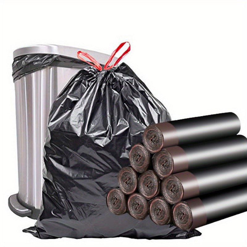 Get 2 packs of Heavy Duty Black Trash Bags in Extra Large Size - Great for Home, Hotel, or Supermarket Use - Perfect for Yard Waste and Trash Disposal