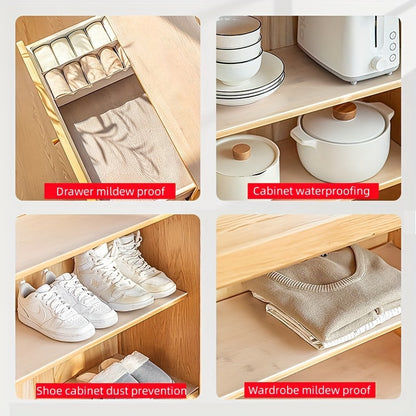 - Household kitchen item: 1 roll Cabinet Drawer Mat made of waterproof and moisture-proof EVA material; resistant to oil, water, and stains; easy to clean placemat for cabinets, refrigerators, and tables.