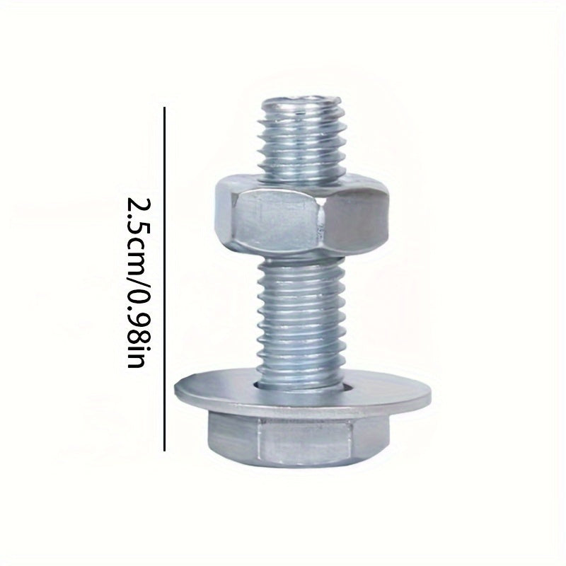 A bundle of 10 universal air conditioner bracket mounting bolts, suitable for non-electric elevator bucket screws and various HVAC refrigeration installation accessories.