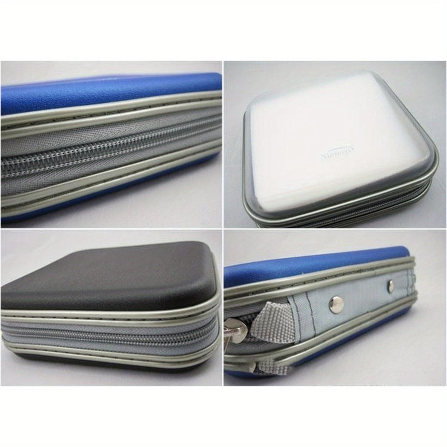 White Vintage Style Lightweight Plastic CD Case Organizer with Edge Paint Finish, includes 40pcs. Professionally Dry Cleaned with no printing.