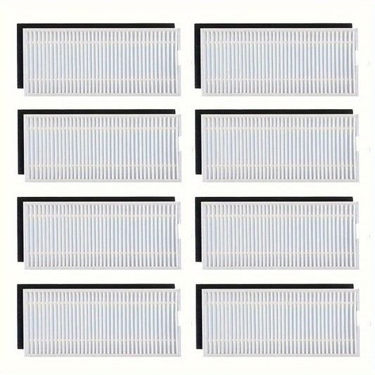 Get 8 Pack of Wood Material Replacement Filters for Eufy RoboVac 11S, 15T, 30, 30C, 15C, 12, 25C, and 35C. These Floor Attachment Compatible Accessories are Ideal for Your Vacuum Cleaner.