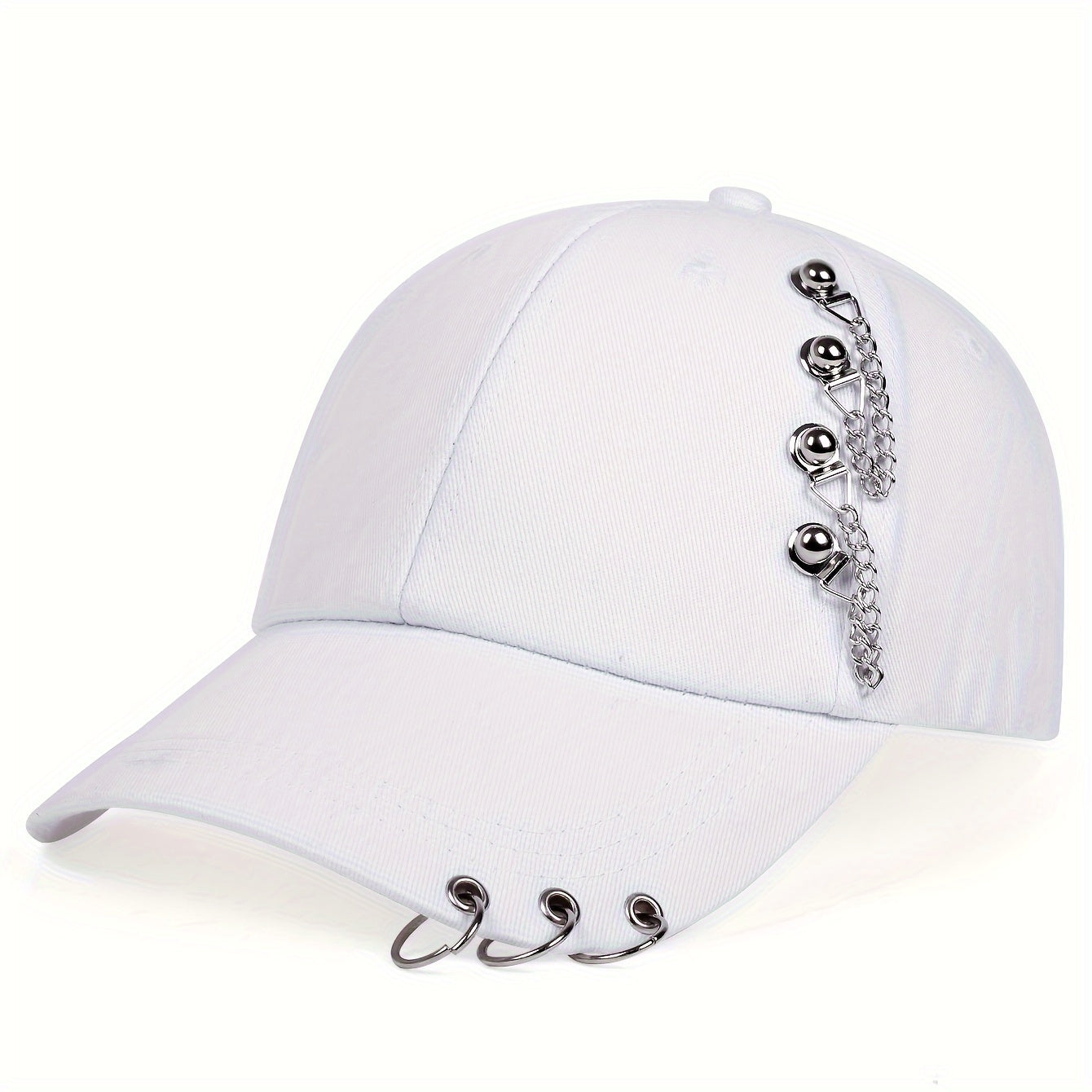 1 sunshade adjustable baseball cap with trendy decoration for outdoor sports.