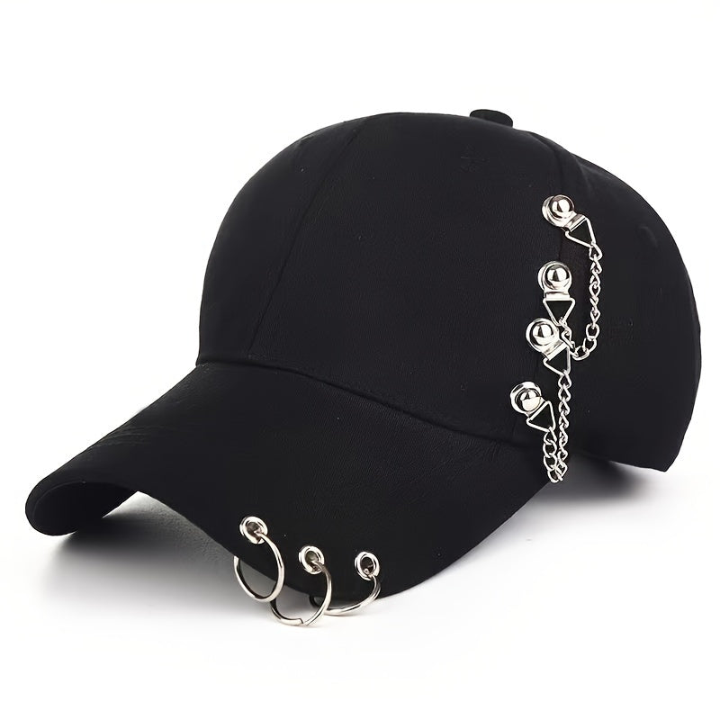 1 sunshade adjustable baseball cap with trendy decoration for outdoor sports.