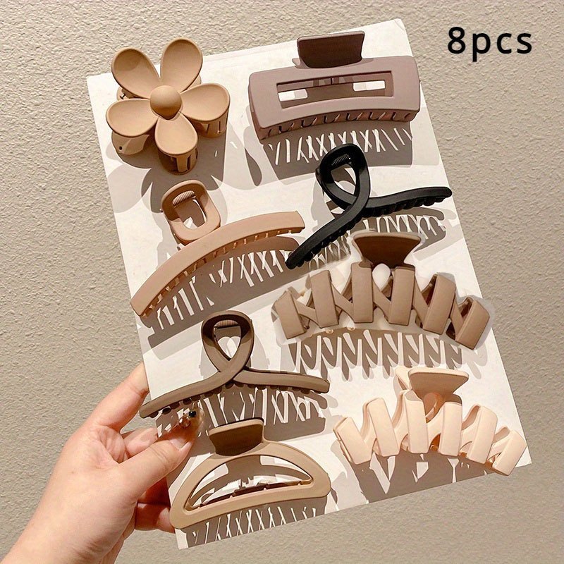 10-piece set of large hairpins for thick hair. Includes shark clips for back hair. High-end hair accessories.