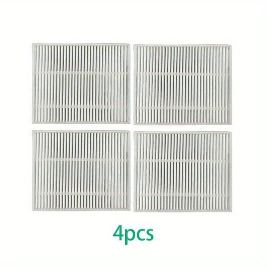 Four pieces of HEPA Filter Replacement designed for Xiaomi Mijia Robot Vacuums. These filters are compatible with E10, B112, E12, C103, 3C (Enhanced), 3C Plus, and E10C models.