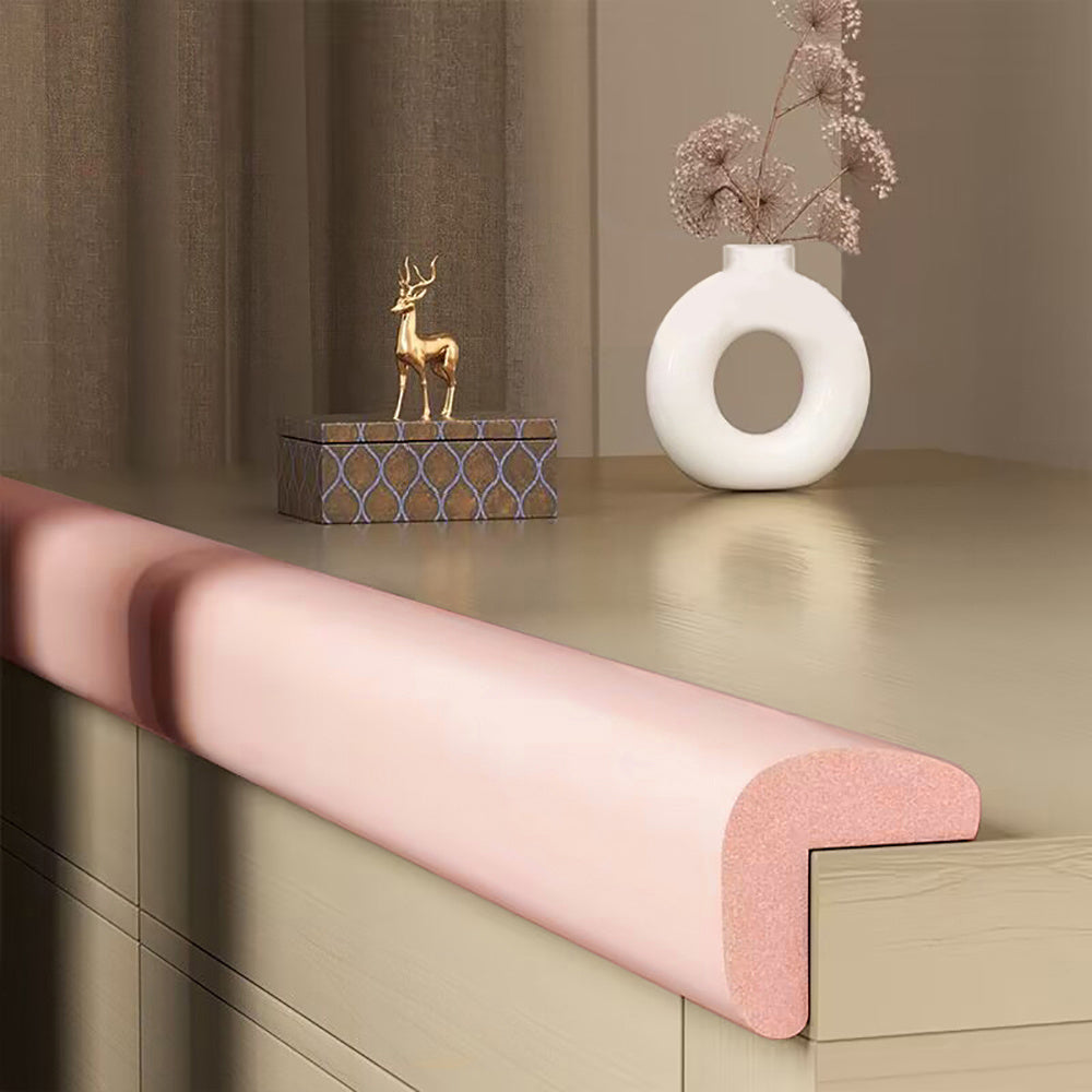 2 meters of child-safe, non-toxic anti-collision strips for Youngsters, designed to protect table, wall, and bed corners, with sponge adhesive backing.