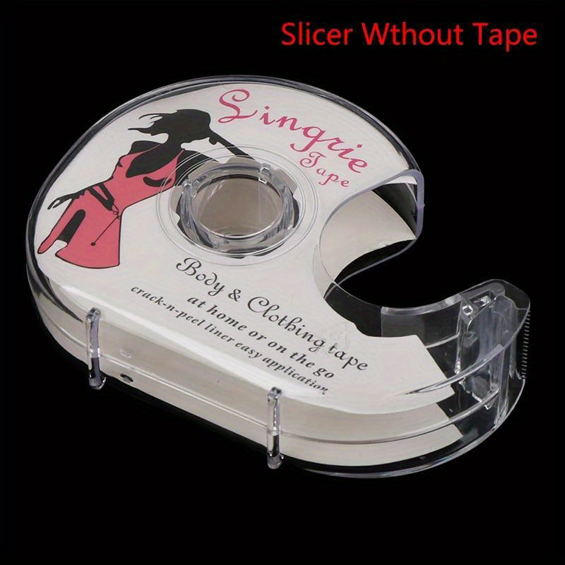 Double-sided body and clothing tape for all skin tones - clear adhesive, 5m roll