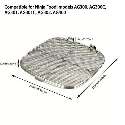 Protect your Ninja Foodi Grill with this stainless steel mesh cover shield. Compatible with FG551, IG651, IG601, AG301 Smart XL 6-in-1 & 5-in-1 Indoor Grills, this cooking splatter protector will keep your kitchen clean while you cook.