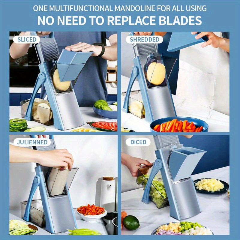 Durable ABS Material Kitchen Slicer - Versatile, Safe, and Easy-to-Use for Cutting Fruits, Vegetables, and Potatoes