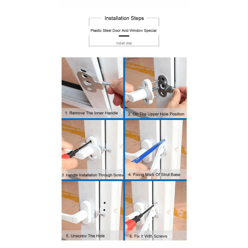 Bracket for Child Safety and Wind Brace Retainer for Limiting Wind Ventilation on Inner Opening Doors and Windows made of Mild Steel