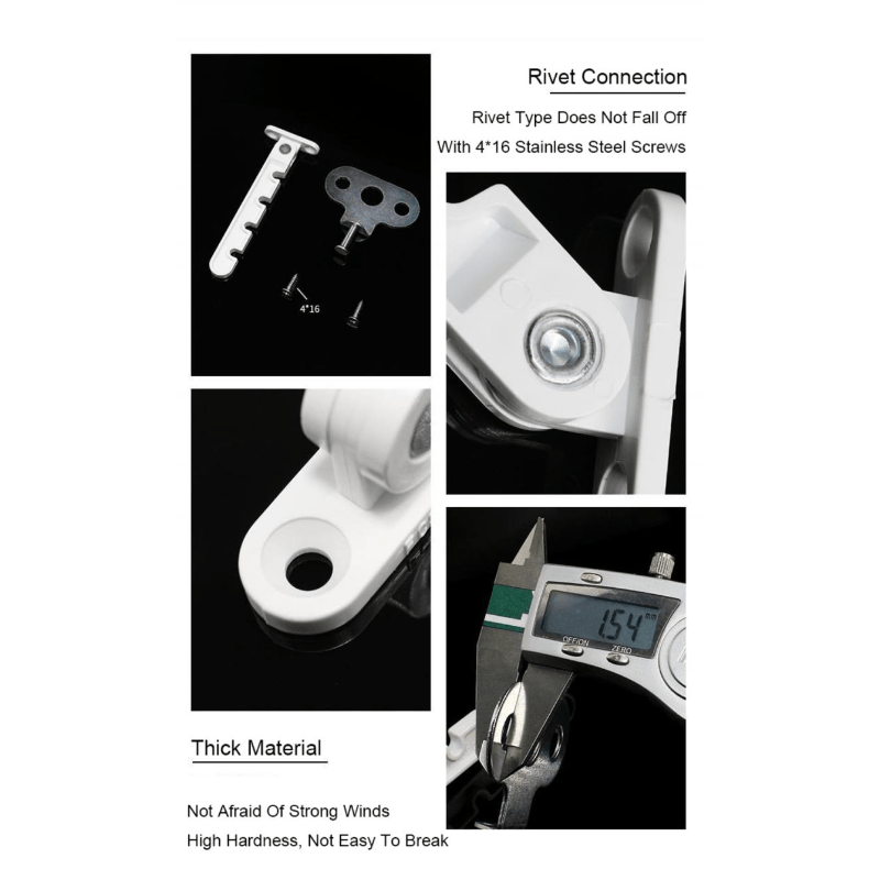 Bracket for Child Safety and Wind Brace Retainer for Limiting Wind Ventilation on Inner Opening Doors and Windows made of Mild Steel