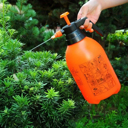 2L Handheld Sprayer - Adjustable Nozzle, Stainless Steel & Copper, Ideal for Car Wash, Gardening, Disinfection - Orange, Water Gun, Trigger Pump, Cleaning Bottle