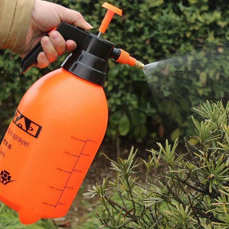 2/3L High-Pressure Air Spray Watering Can Set with Adjustable Nozzle for Durable Garden & Lawn Care, Flowers, Grass, Home Cleaning.