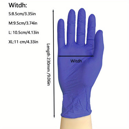 [Brand Name] offers a 100-Pack of Nitrile Disposable Gloves, perfect for various tasks such as kitchen work, cleaning, tattoos, salon services, and pet care. These gloves are made of PVC and are waterproof, ambidextrous, and allergy-free. They are also