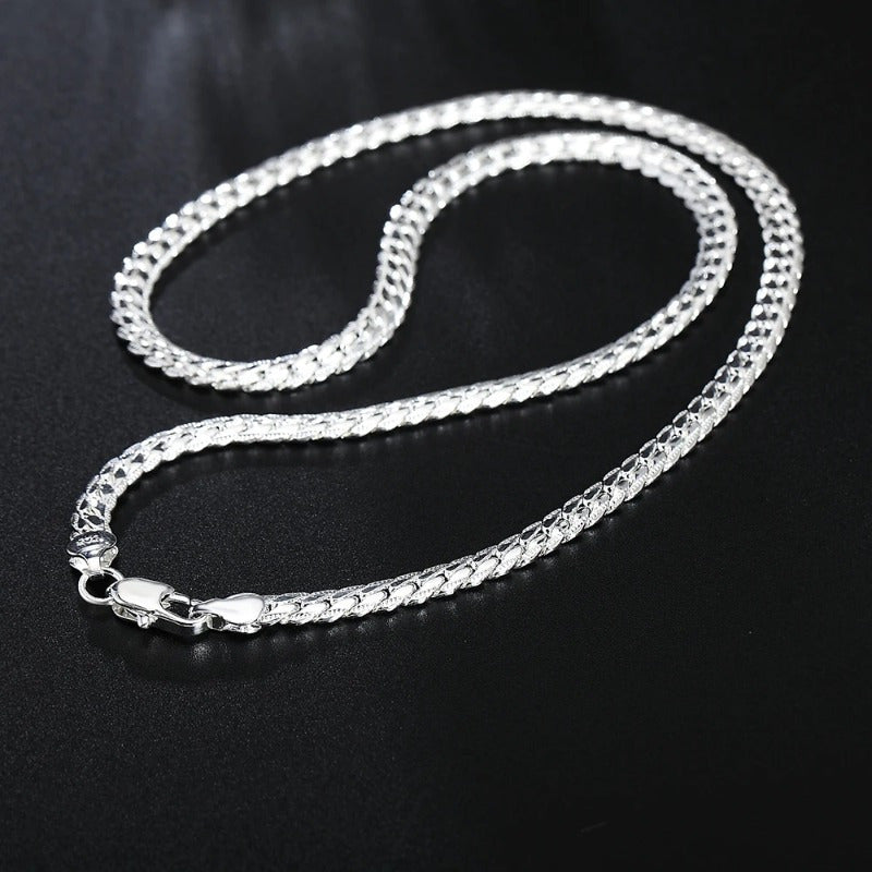 Chic 20" Silver Necklace Chain - Perfect for DIY Jewelry and Special Events