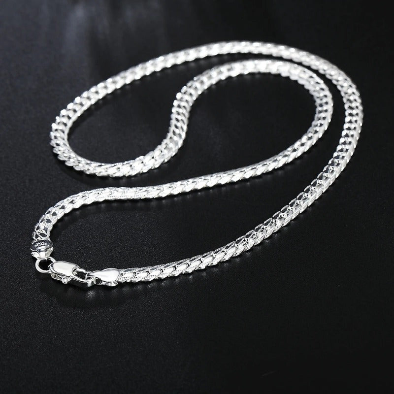 Chic 20" Silver Necklace Chain - Perfect for DIY Jewelry and Special Events