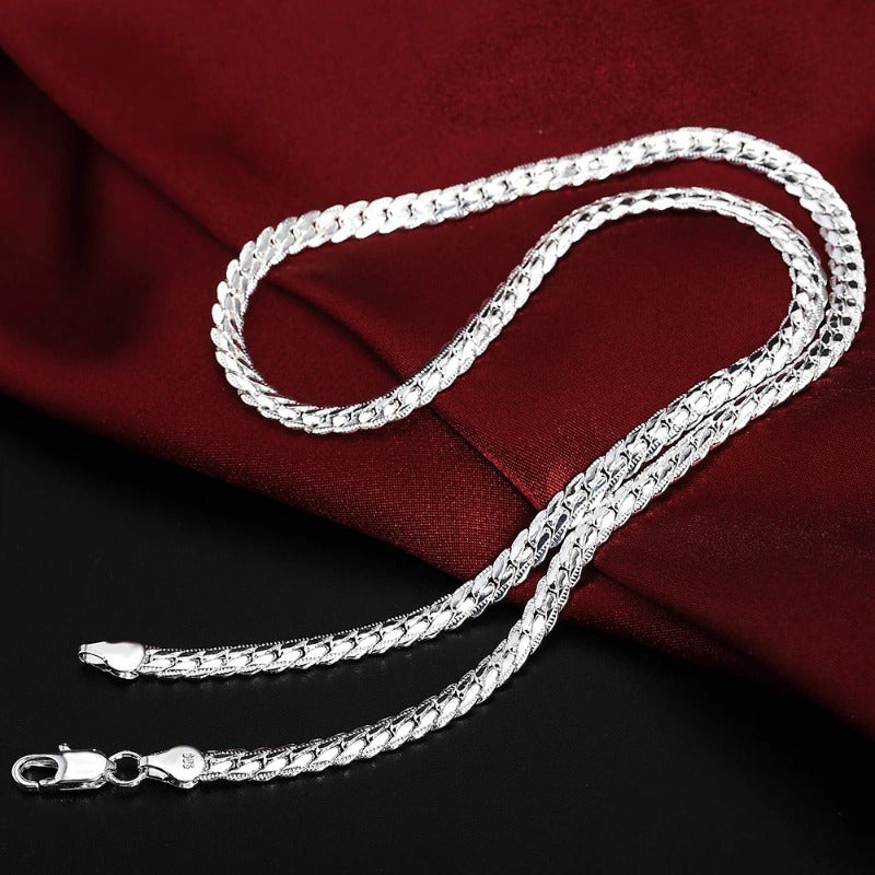 Chic 20" Silver Necklace Chain - Perfect for DIY Jewelry and Special Events