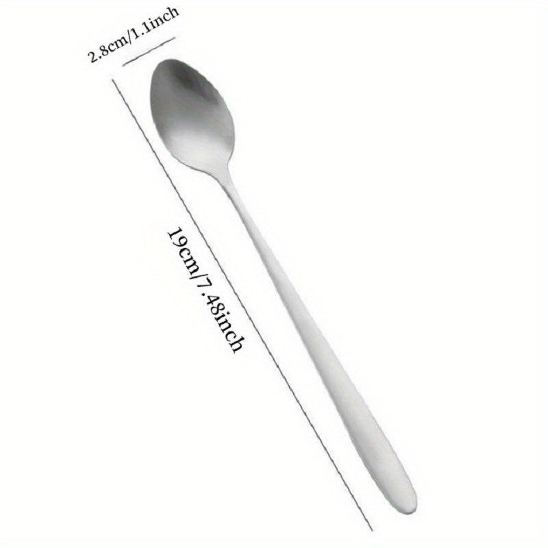 Engraved stainless steel coffee spoon for cat lovers - ideal for Valentine's Day or back-to-school gift.