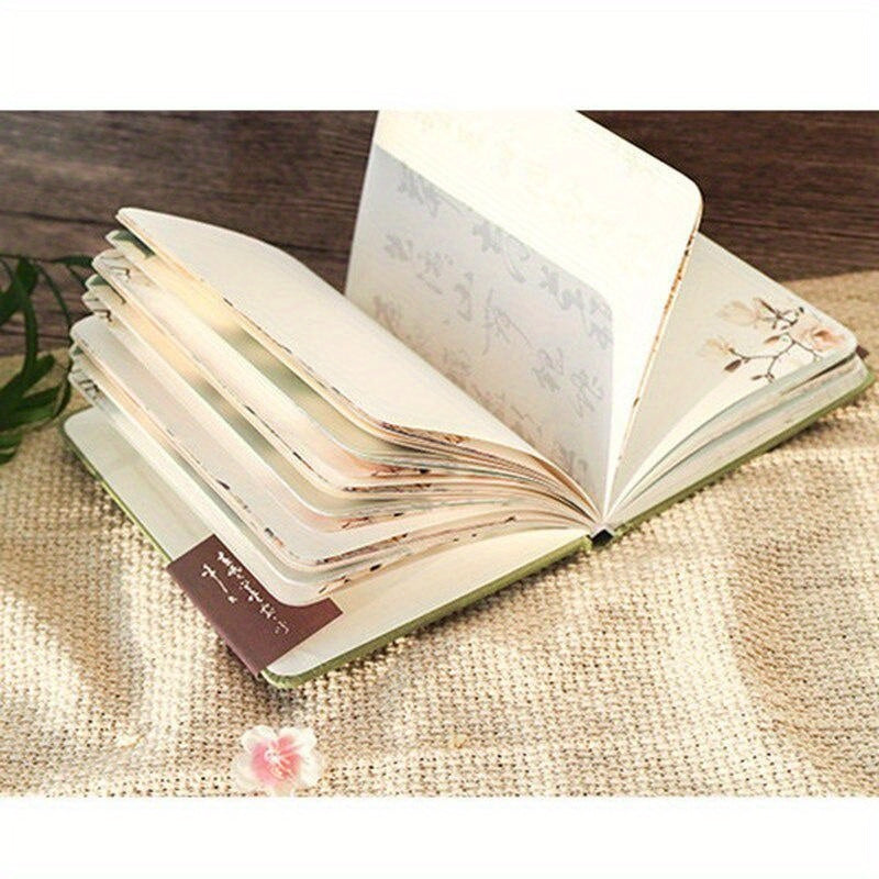 Colorful 32K Chinese-Inspired Hardcover Notebook for Daily Office Use with Weekly Planner & Diary Journal pages.